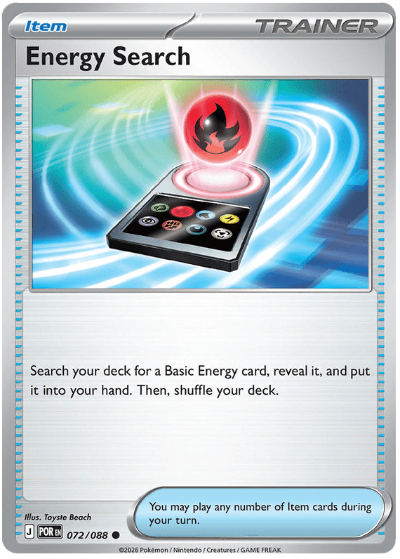 Energy Search 072/088 Common | Mega Evolution – Perfect Order by Worth the XP on MYNTED