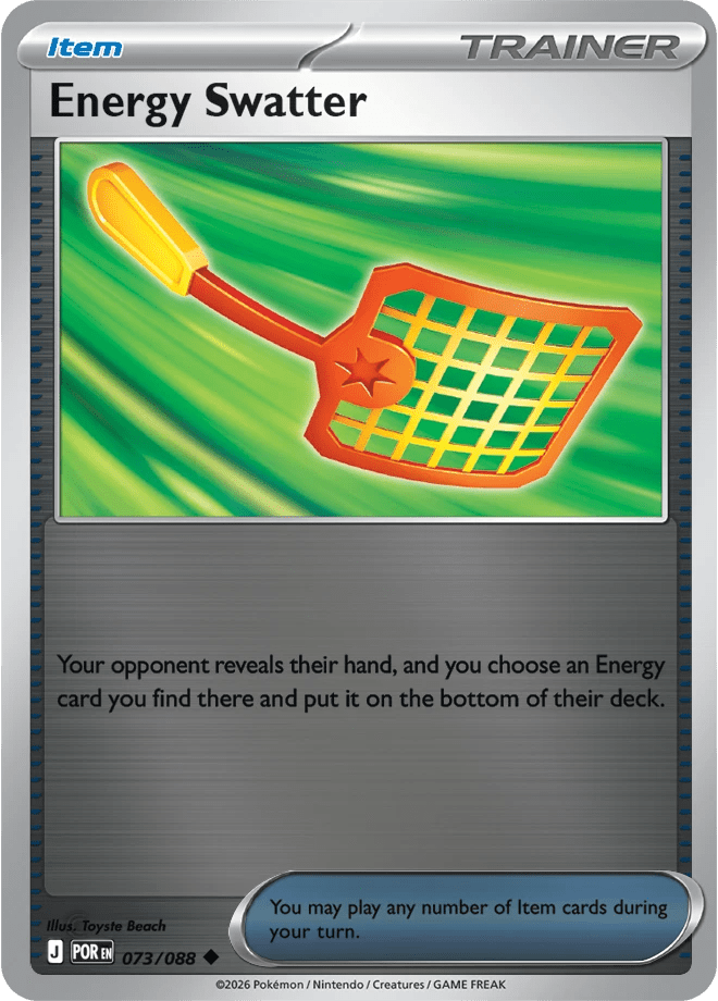 Energy Swatter 073/088 Reverse Holo | Mega Evolution – Perfect Order by Worth the XP on MYNTED