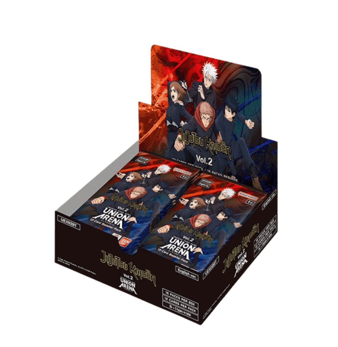 ENGLISH Union Arena UEX02BT Jujutsu Kaisen VOL. 2 Booster Box SEALED by Gamified on MYNTED