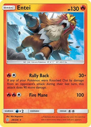 Entei (Reverse Holofoil) Cosmic Eclipse Rare 28/236 by PokeSource on MYNTED