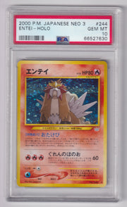 PSA 10 Entei (JP) Neo Revelation (Japanese) Rare 244
