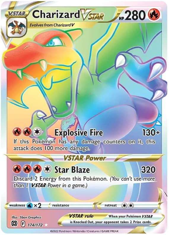 charizard vstar brilliant stars 174/172