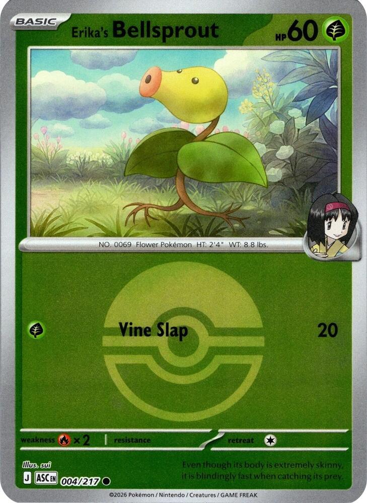 Erika's Bellsprout - 004/217 (Poke Ball) - ME: Ascended Heroes (ASC) by SAFAQATI on MYNTED