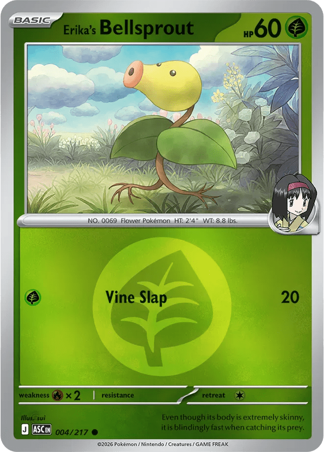 Erika's Bellsprout - 004/217 - Reverse Holofoil (Energy Symbol Pattern) by The Archive Stop on MYNTED