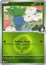 Erika's Oddish - 001/217 - Reverse Holofoil - Energy Symbol Pattern by The Archive Stop on MYNTED