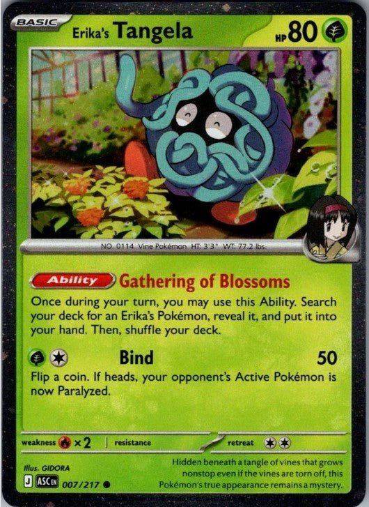 Erika's Tangela - Cosmos Holo 7 Pokemon Ascended Heroes by Shaibz TCG on MYNTED