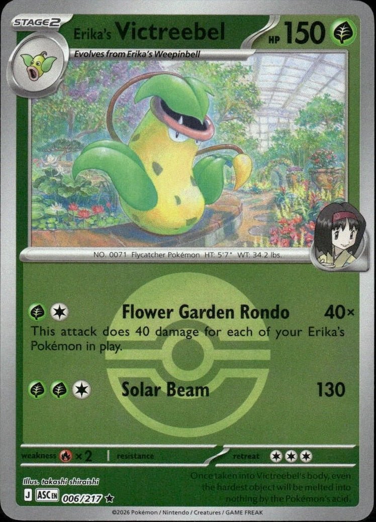 Erika's Victreebel - 006/217 (Poke Ball) - ME: Ascended Heroes (ASC) by SAFAQATI on MYNTED