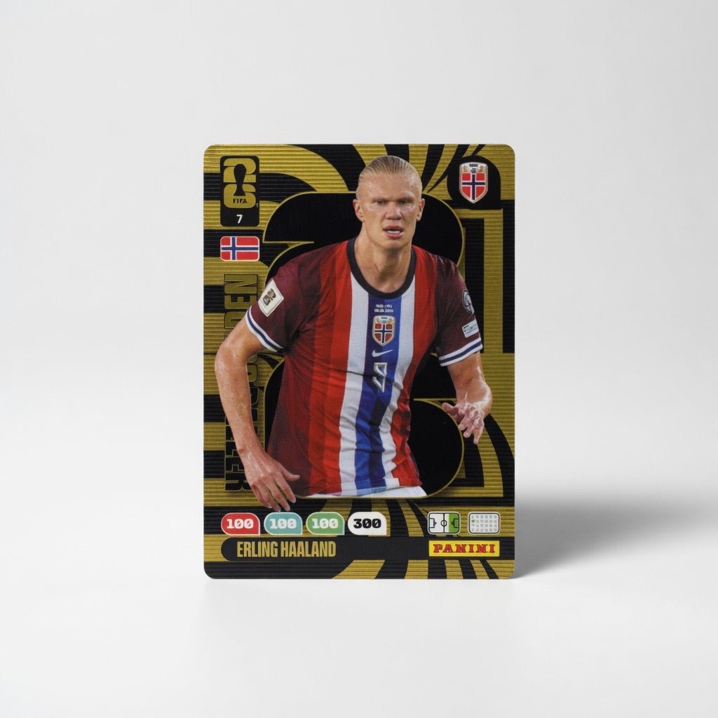 Erling Haaland Golden Baller 7 — Panini FIFA World Cup 2026 Adrenalyn XL — Norway by KitRoom Cards on MYNTED