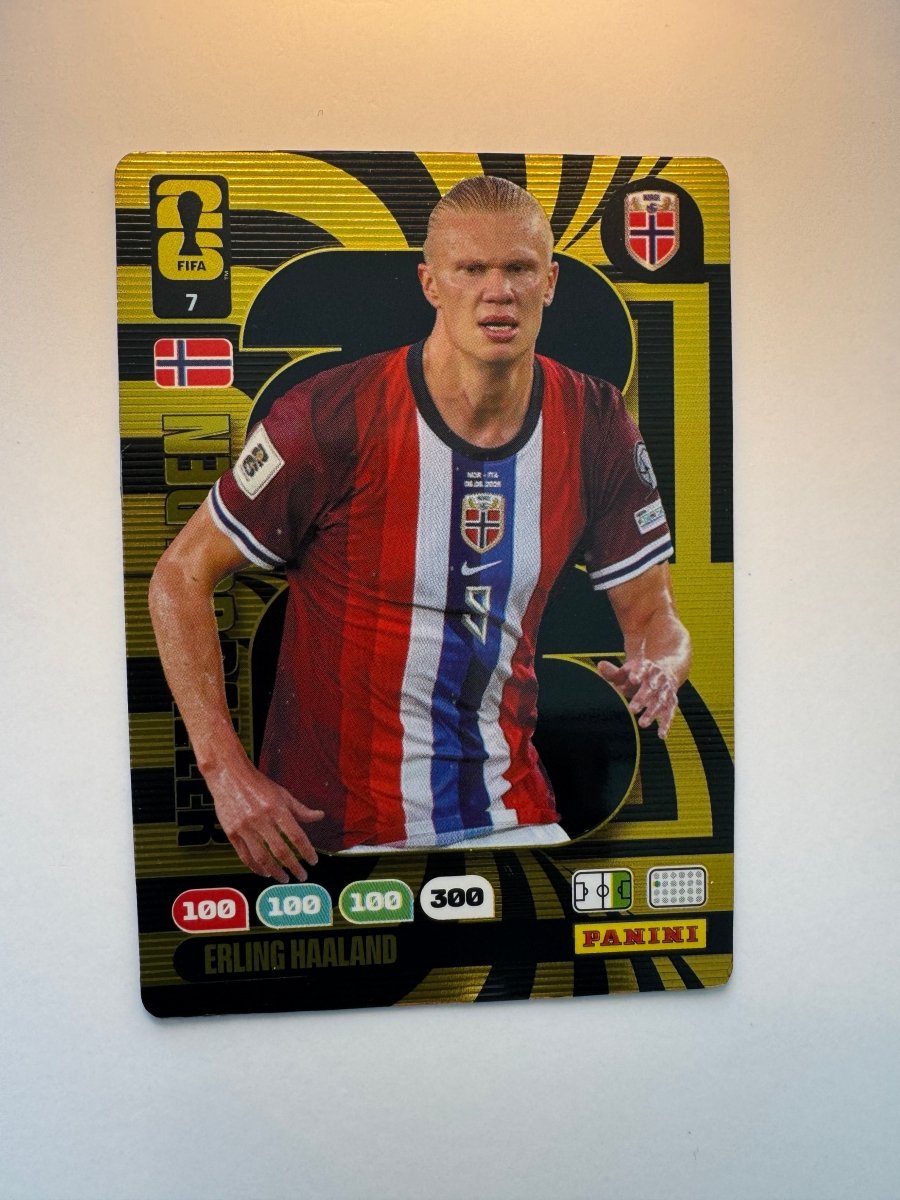 Erling Haaland Golden Baller 7 — Panini FIFA World Cup 2026 Adrenalyn XL — Norway by KitRoom Cards on MYNTED