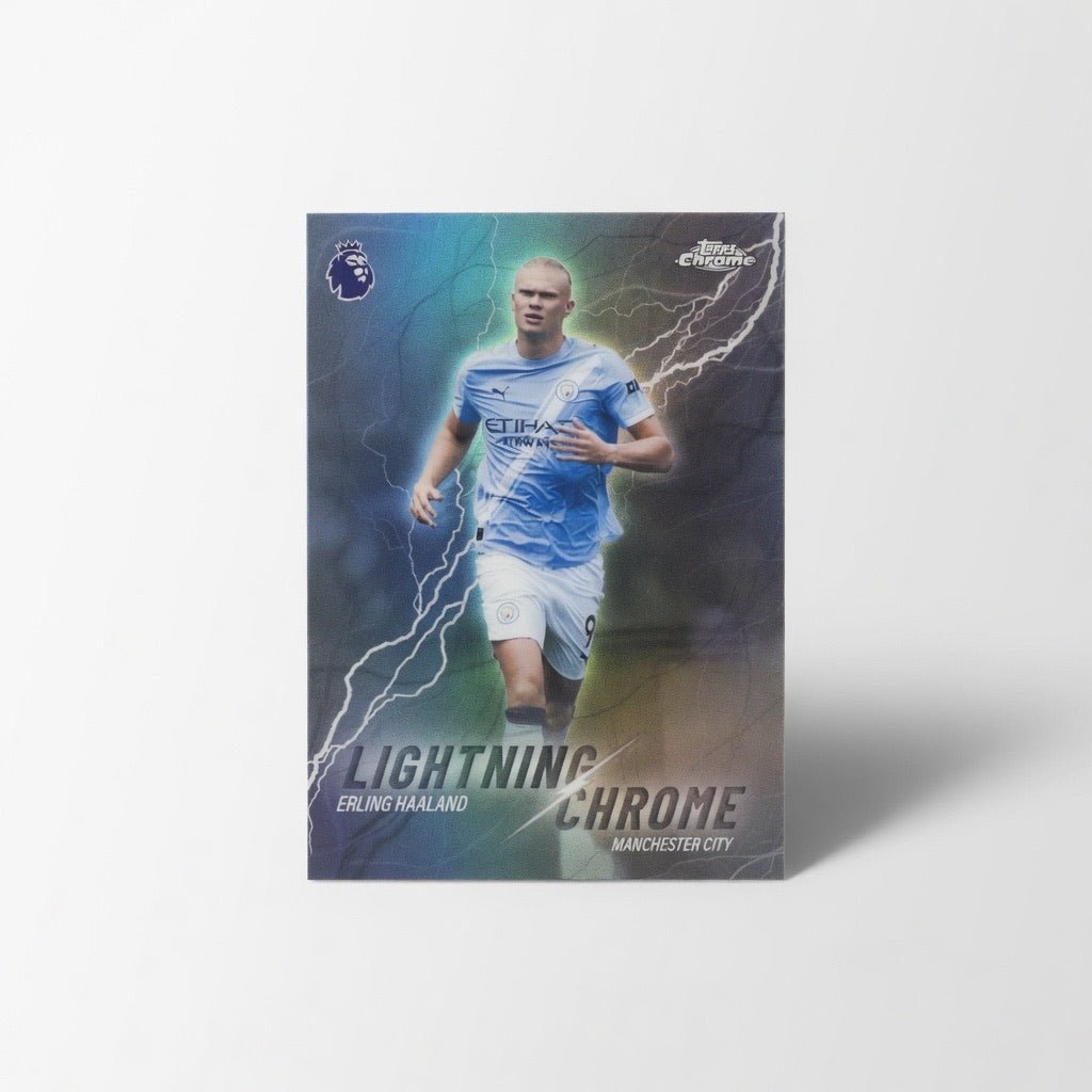 Erling Haaland Lightning Chrome — 2026 Topps Chrome Premier League — Manchester City by KitRoom Cards on MYNTED