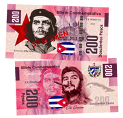 Ernesto CHE Guevara - SPECIMEN 200 Pesos UNCB banknote by UNCB on MYNTED