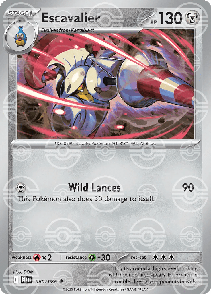 Escavalier - 060/086 - Pokeball Pattern by The Archive Stop on MYNTED