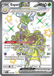 Espathra ex - 214/091 - SV: Paldean Fates (PAF) by P0kellector on MYNTED