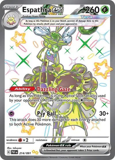Espathra ex - 214/091 - SV: Paldean Fates (PAF) by P0kellector on MYNTED