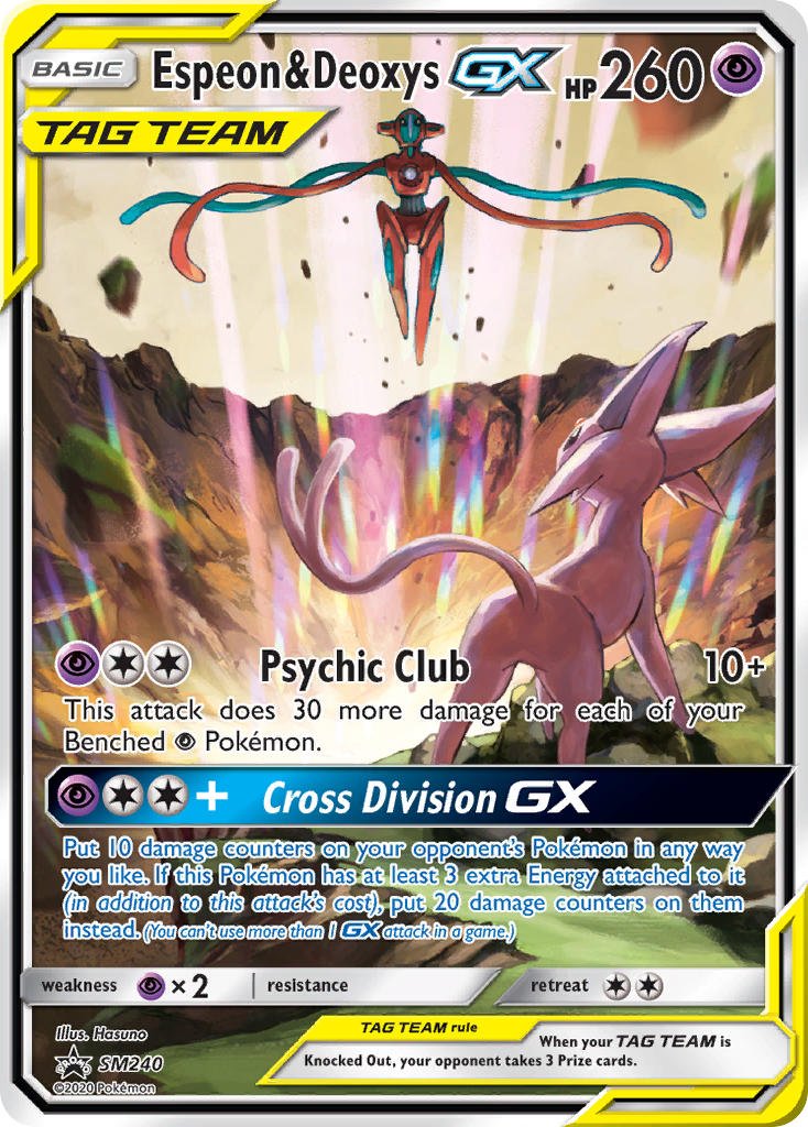 Espeon & Deoxys GX - SM240 Promo by The Archive Stop on MYNTED