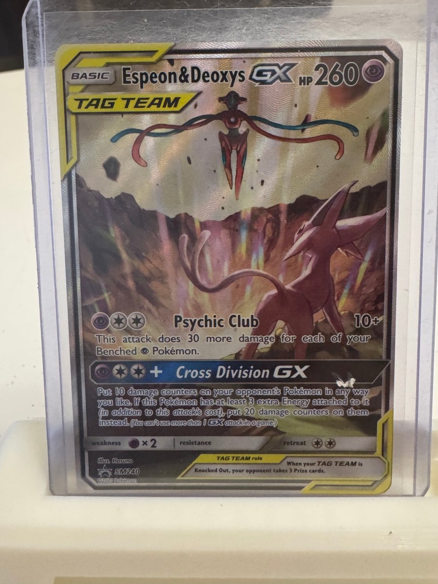 Espeon & Deoxys GX - SM240 Promo by The Archive Stop on MYNTED
