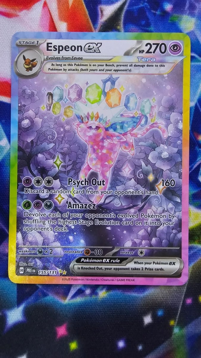 Espeon EX 155/131 - Prismatic Evolutions - Special Illustration Rare by Light Collectibles on MYNTED