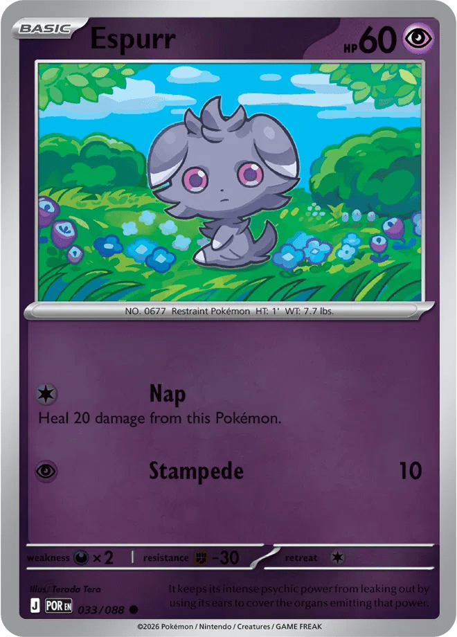 Espurr 033 Rev Holo - Perfect Order by PokéPW on MYNTED