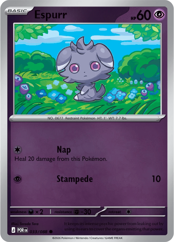 Espurr 033/088 Reverse Holo | Mega Evolution – Perfect Order by Worth the XP on MYNTED