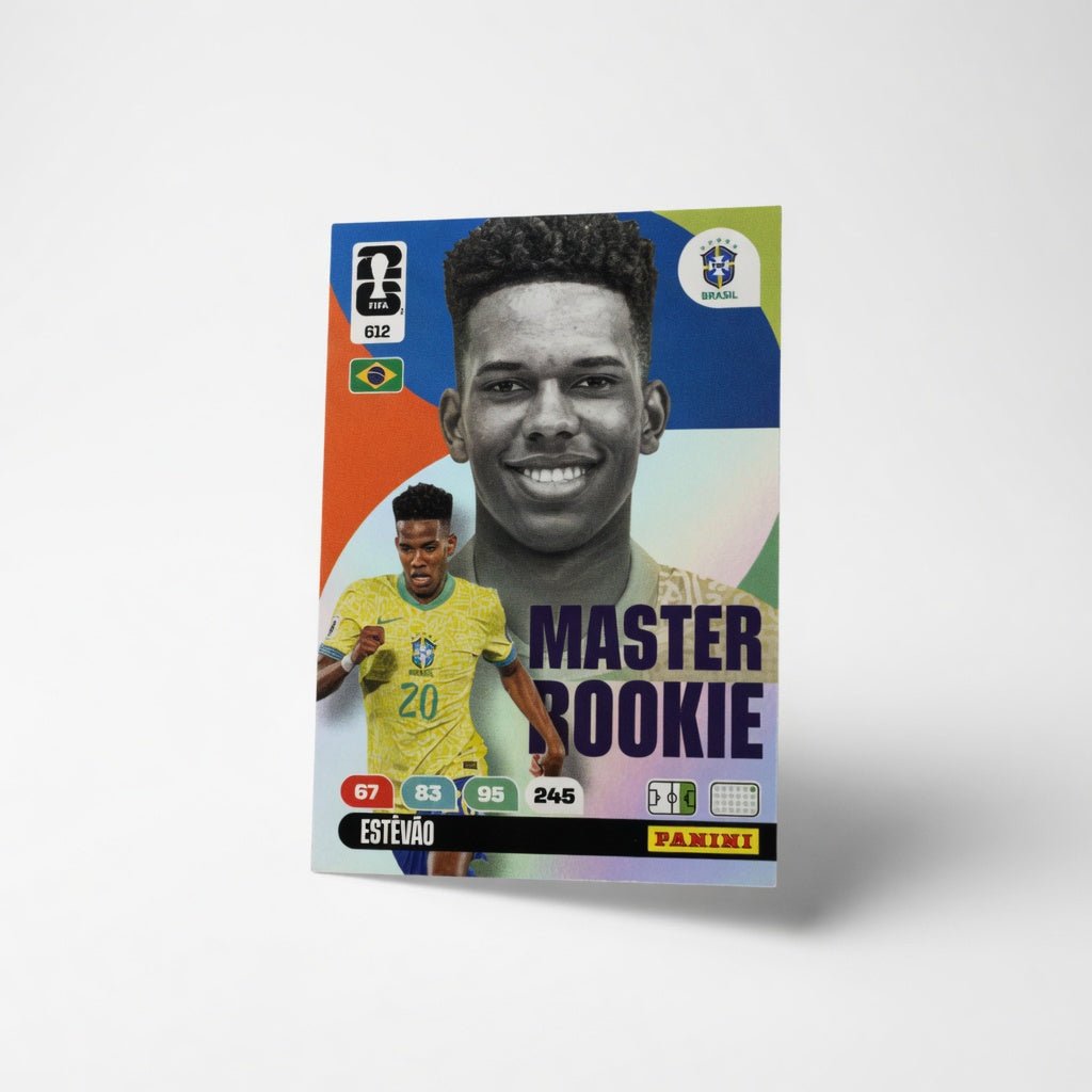 Estêvão 612 Master Rookie — Panini Adrenalyn XL FIFA World Cup 2026 — Brazil by KitRoom Cards on MYNTED