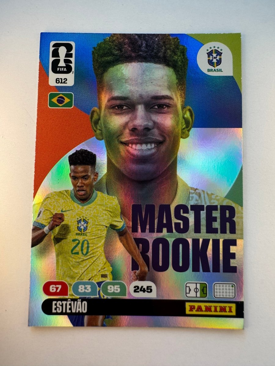 Estêvão 612 Master Rookie — Panini Adrenalyn XL FIFA World Cup 2026 — Brazil by KitRoom Cards on MYNTED