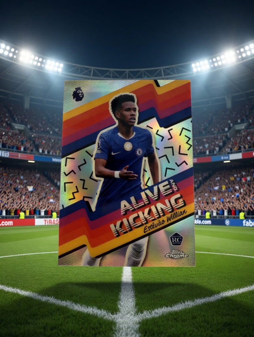 Estevao Willian Alive and Kicking — 2025 - 26 Topps Chrome Premier League — Chelsea RC by KitRoom Cards on MYNTED