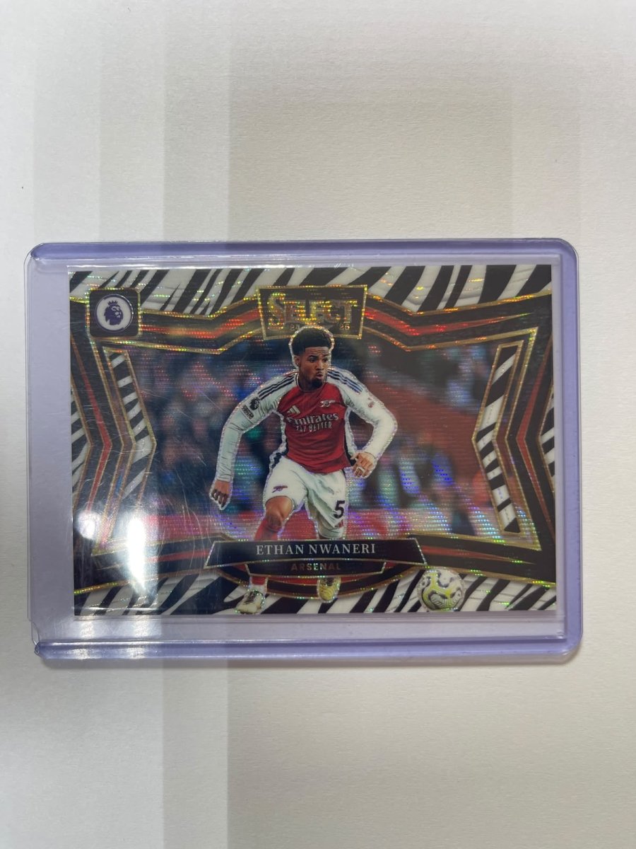 Ethan Nwaneri - 24-25 Panini Select Field Level Zebra SSP by Card Market Ahuy on MYNTED