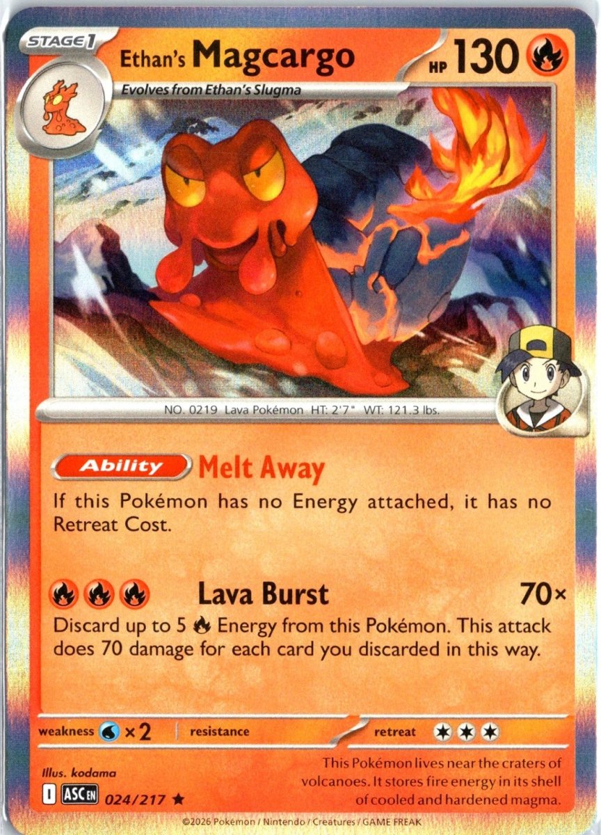 Ethan's Magcargo - 024/217 (Holo) - ME: Ascended Heroes (ASC) by SAFAQATI on MYNTED