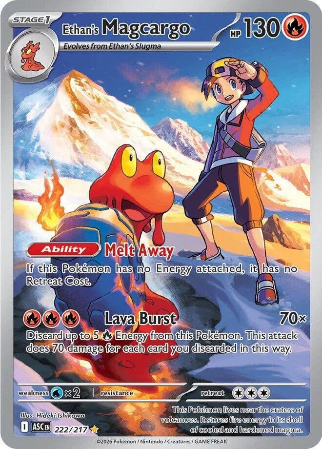 Ethan's Magcargo Ascended Heroes Illustration Rare 222/217 by PokeMagic on MYNTED
