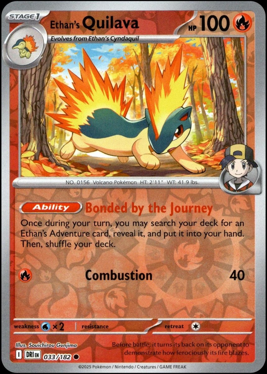 Ethan's Quilava [Reverse Holo] 33 Pokemon Destined Rivals by Moe‘s Vault on MYNTED