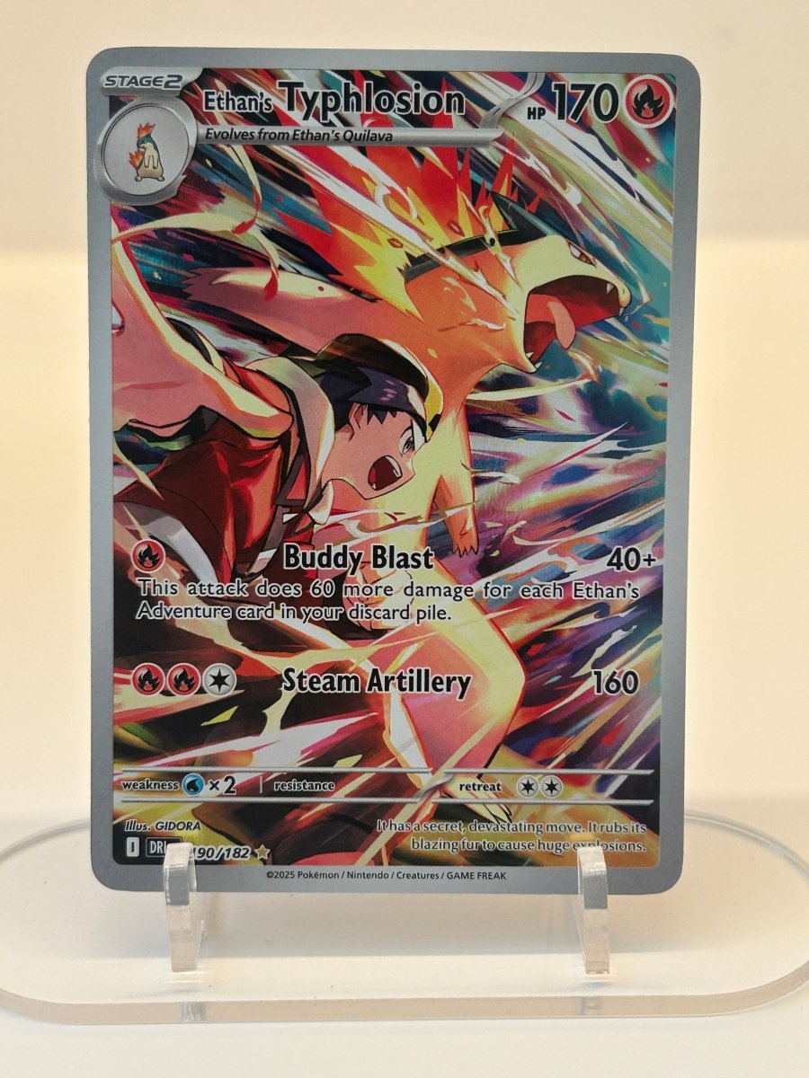 Ethan's Typhlosion Destined Rivals Illustration Rare 190/182 by PokeSource on MYNTED