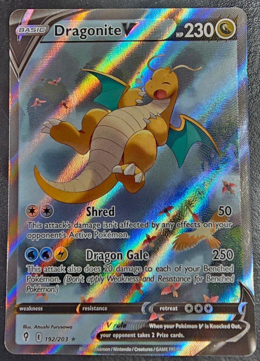 Evolving Skies Dragonite V 192/203 by PlayVault on MYNTED