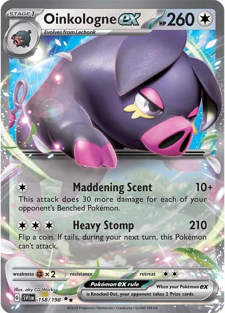 oinkologne ex scarlet and violet base set 158/198