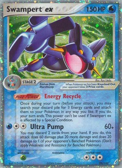EX Crystal Guardians Swampert EX 98 - MP - HP by PlayVault on MYNTED
