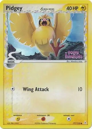 Ex Holon Phantoms Pidgey (Delta Species) reverse holo 77 - MP by PlayVault on MYNTED