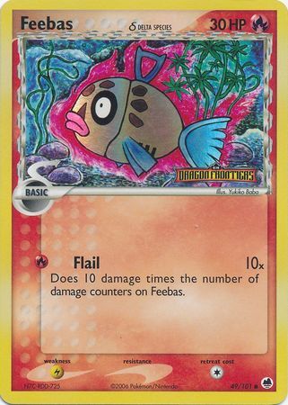 feebas delta species reverse holo ex dragon frontiers 49/101