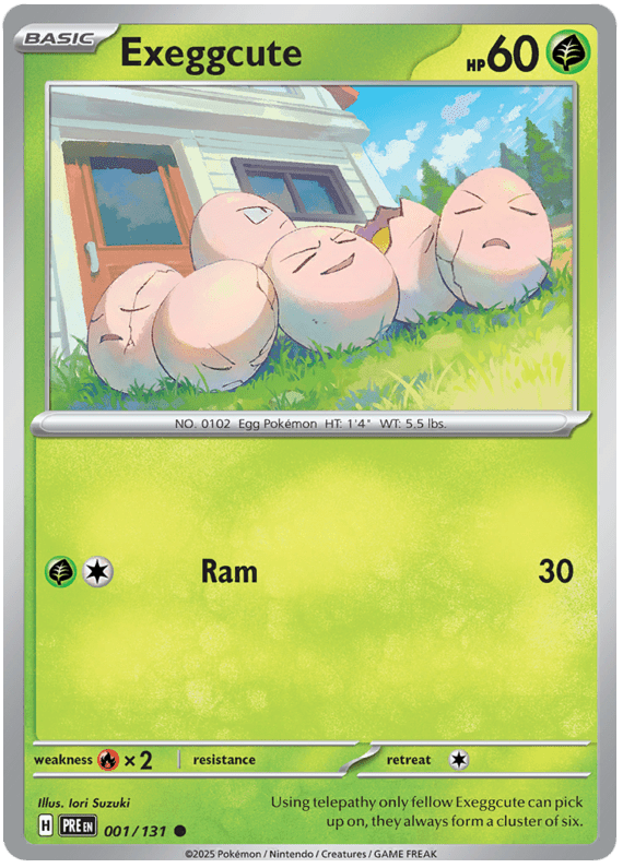 Exeggcute 001/131 Common | Scarlet & Violet – Prismatic Evolutions by Worth the XP on MYNTED
