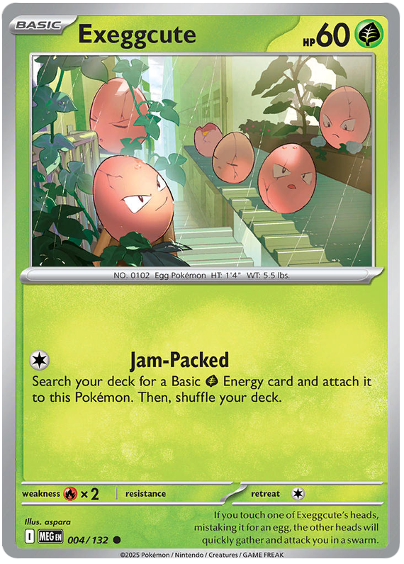 Exeggcute 004/132 Common | Mega Evolution by Worth the XP on MYNTED