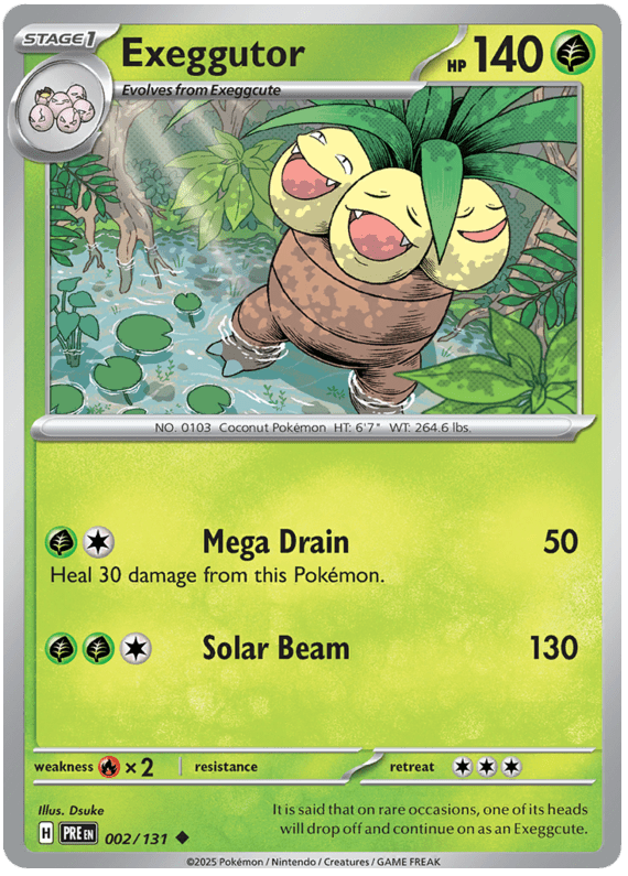 Exeggutor 002/131 Uncommon | Scarlet & Violet – Prismatic Evolutions by Worth the XP on MYNTED