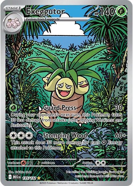 Exeggutor Mega Evolution Illustration Rare 135/132 by The Greatest on MYNTED