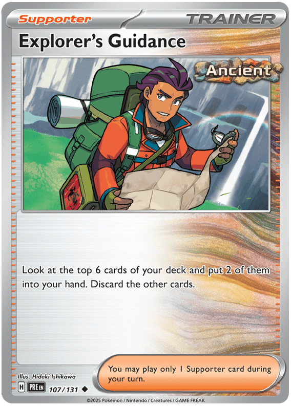 Explorer's Guidance 107/131 Uncommon | Scarlet & Violet – Prismatic Evolutions by Worth the XP on MYNTED