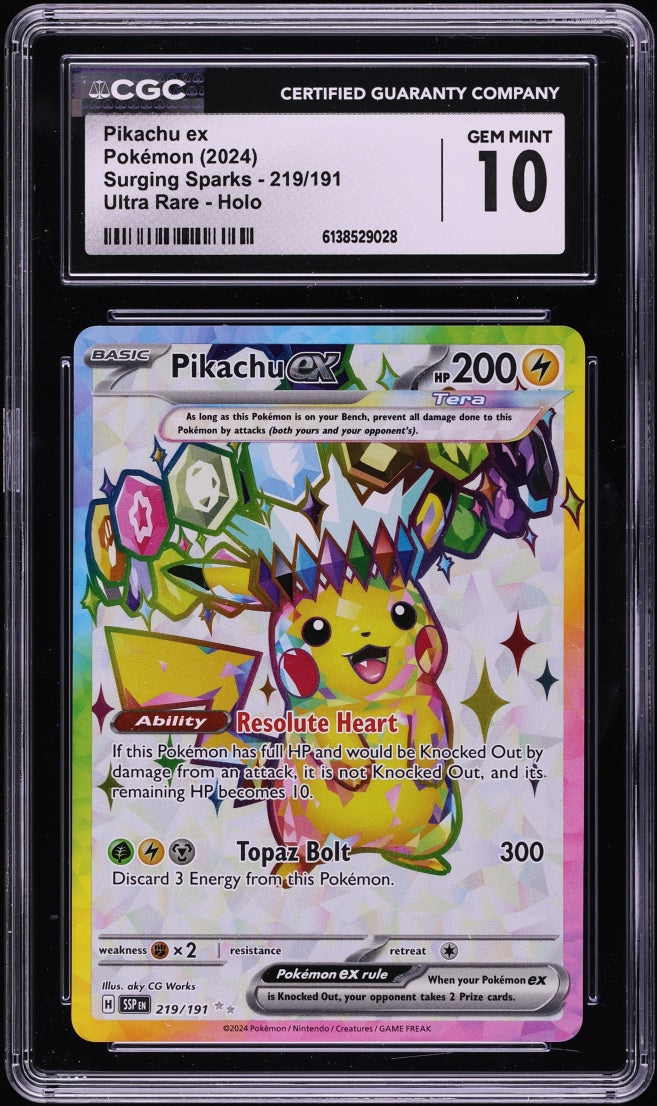 Pikachu ex 219/191 (Surging Sparks)