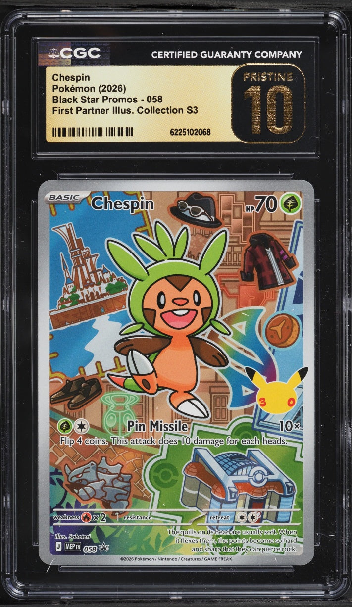 Chespin 058 (First Partner Illustration Collection S3)