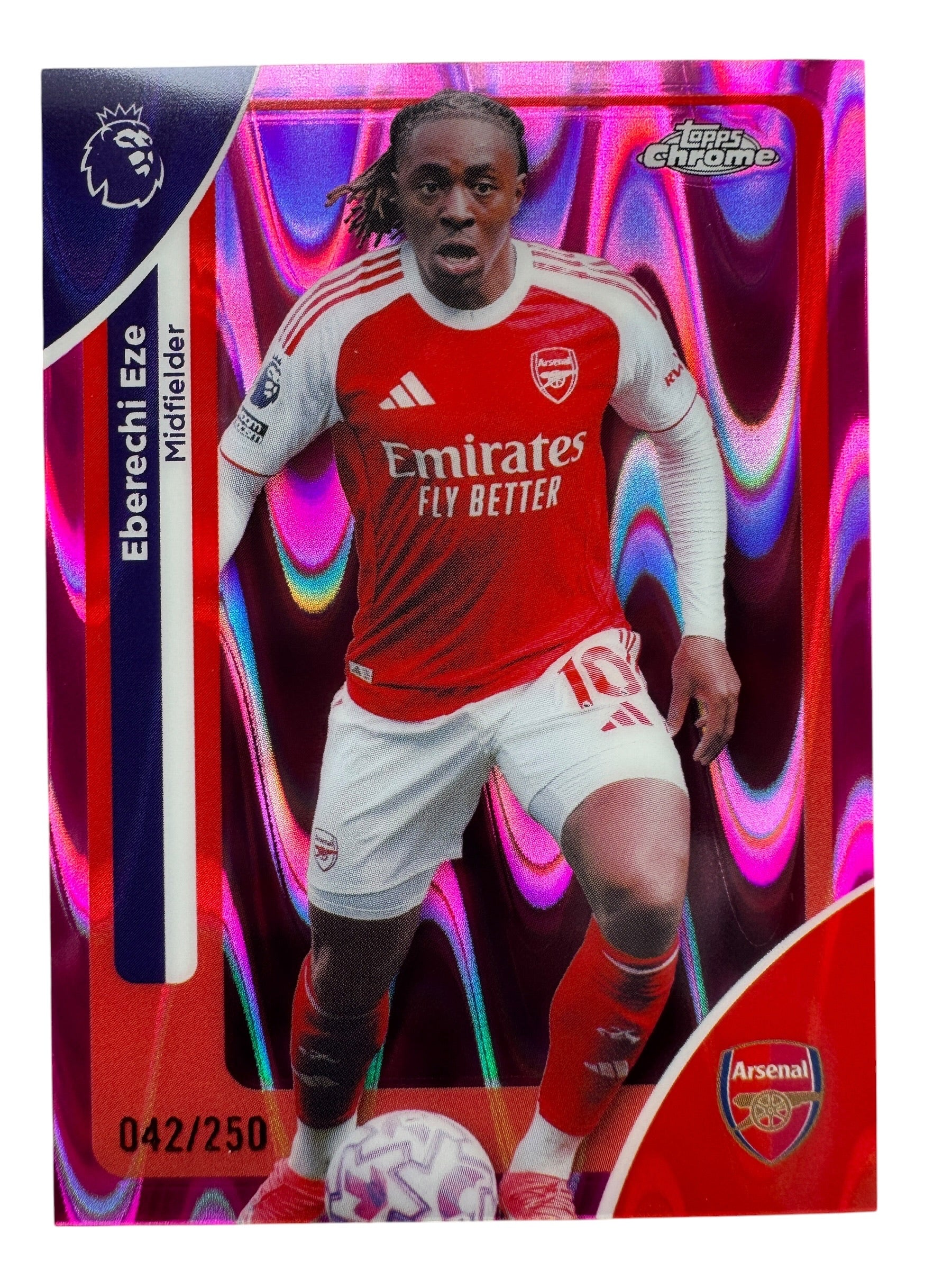 Eze - 42/250 - Arsenal - Topps Chrome Premier League 25/26