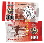 FC Ajax / Netherlands 100 Rubles UNCB banknote by UNCB on MYNTED