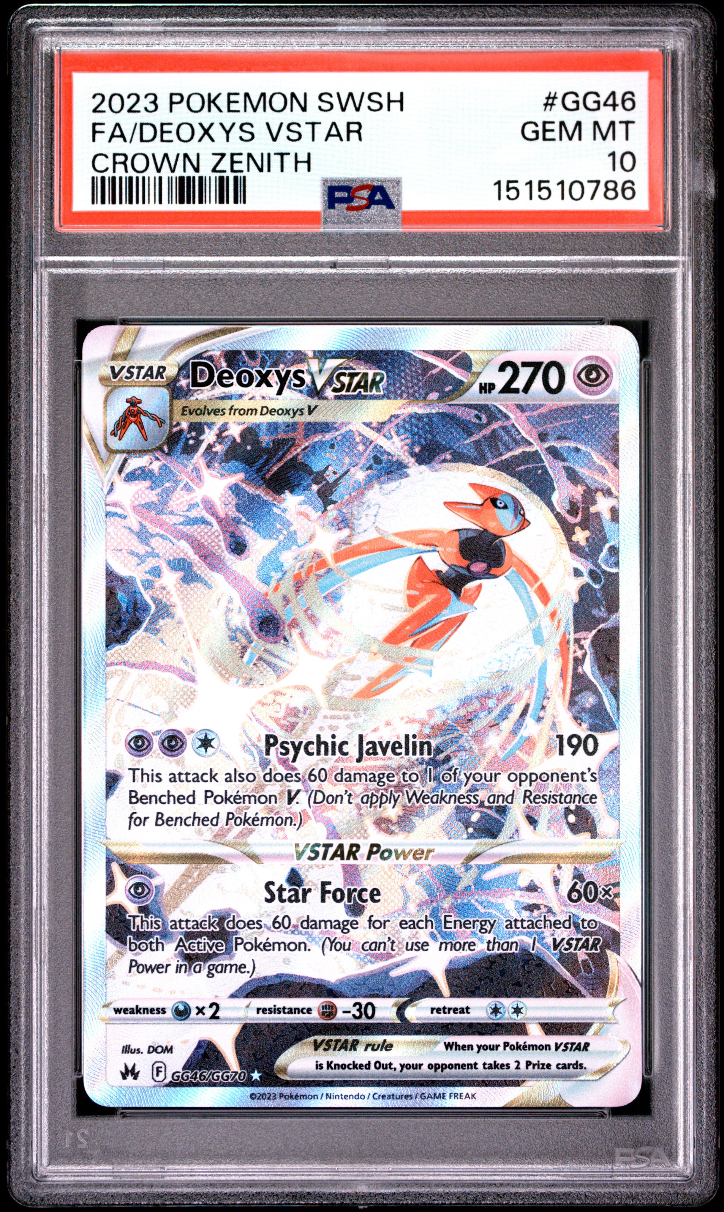 PSA 10 Deoxys VSTAR