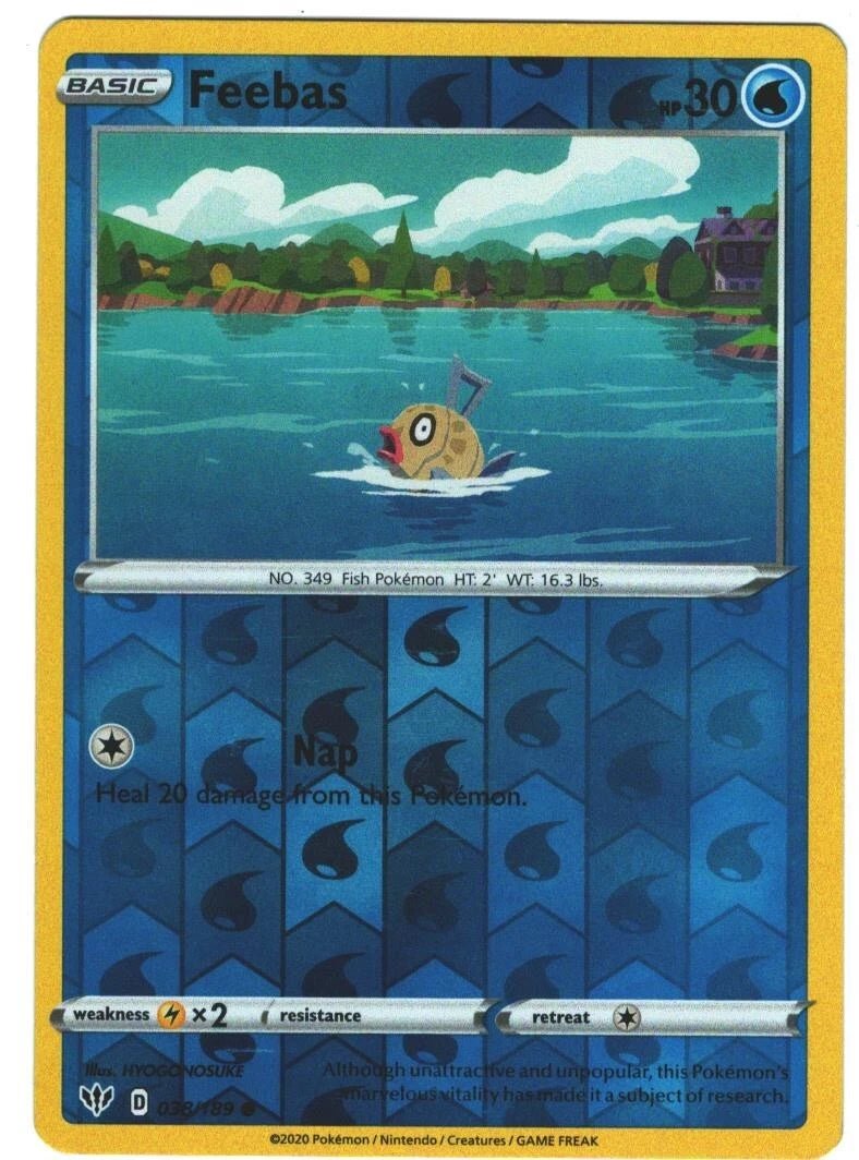 Feebas [Reverse Holo] 38 Pokemon Darkness Abla by Moe‘s Vault on MYNTED
