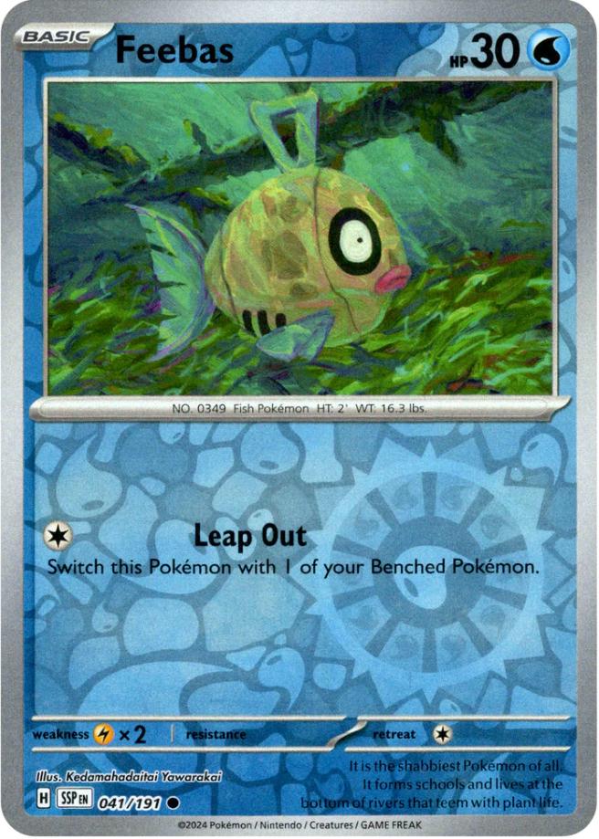 Feebas [Reverse Holo] 41 Pokemon Surging Sparks by Moe‘s Vault on MYNTED