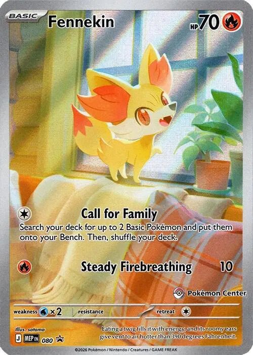 Fennekin (Pokemon Center Exclusive) Mega Evolution Promos Promo 080 by Nekohime TCG on MYNTED