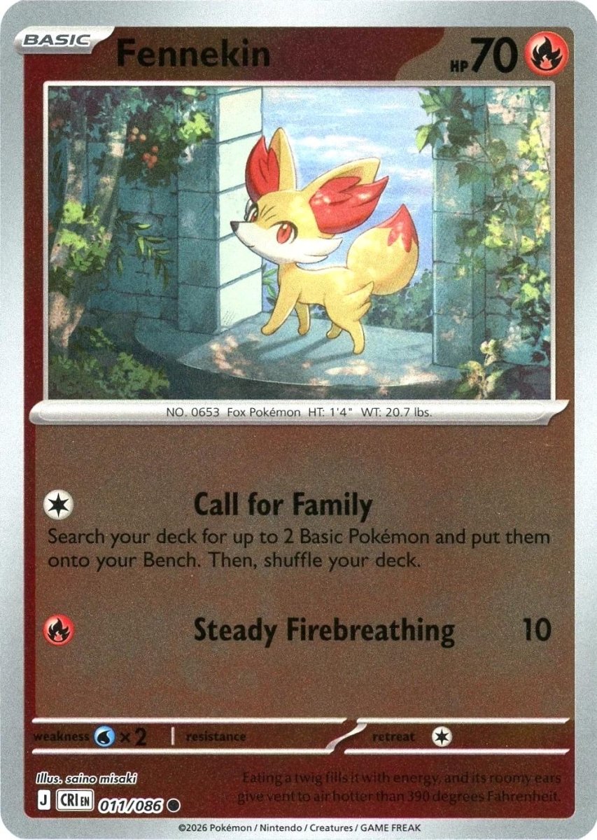 Fennekin [Reverse Holo] 11 Pokemon Chaos Rising by Moe‘s Vault on MYNTED